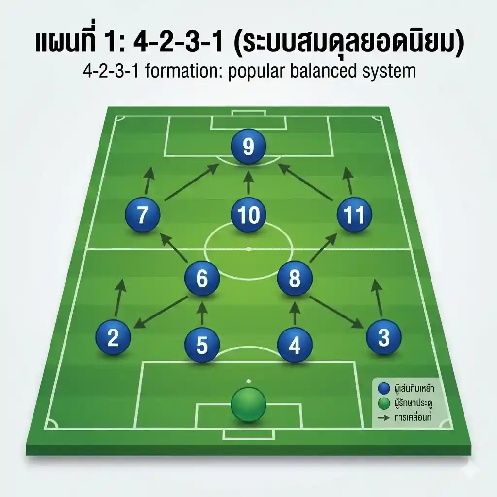 แผนการเล่น 4-2-3-1